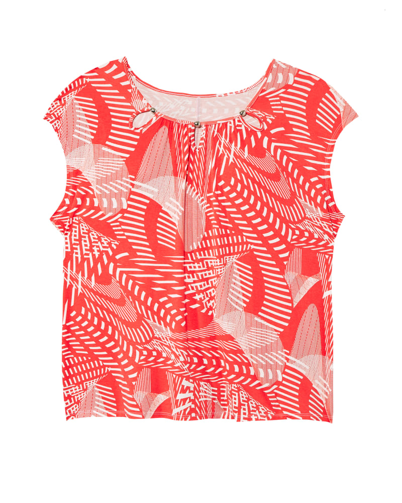 Front of plus size Teresa Scoop Neck Top by CARMEN MARC VALVO | Dia&Co | dia_product_style_image_id:142323